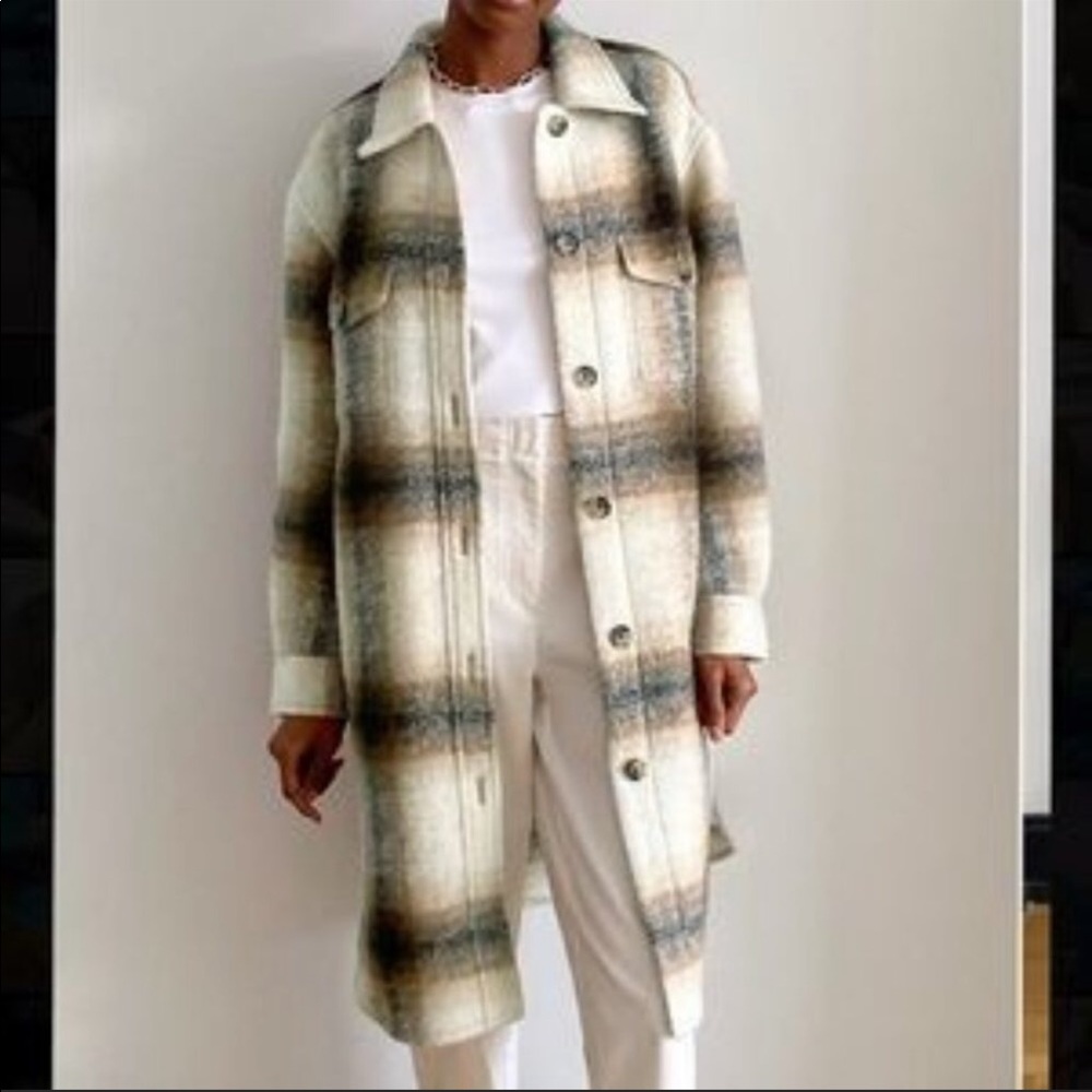 Aritzia The Ganna Long Shirt Jacket